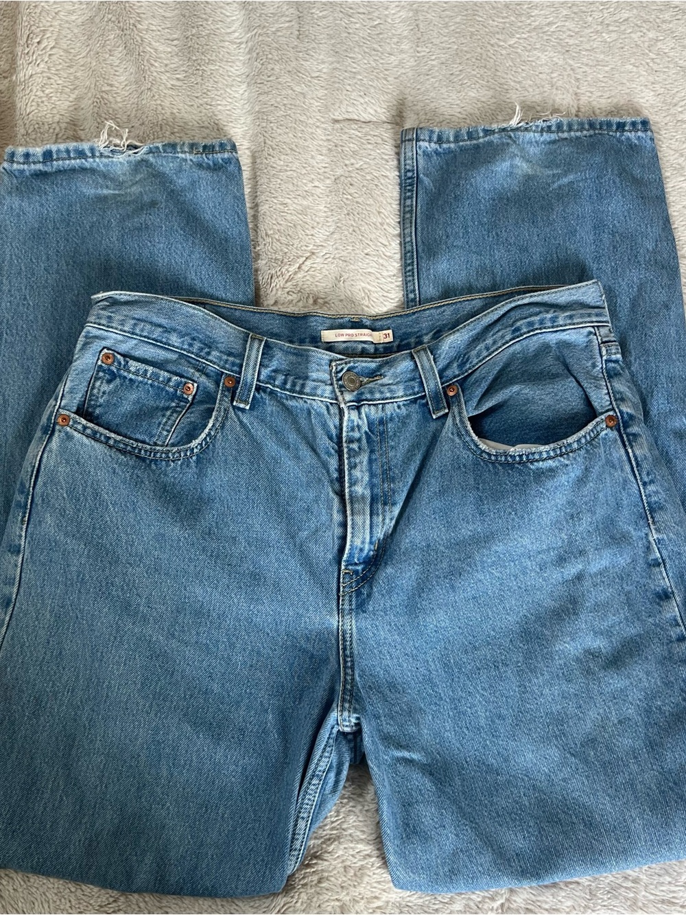 Levi’s Light Wash Classic Straight-Leg Jeans